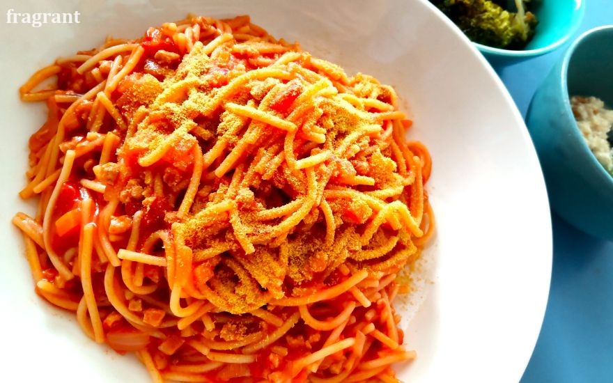 大豆ミートパスタ