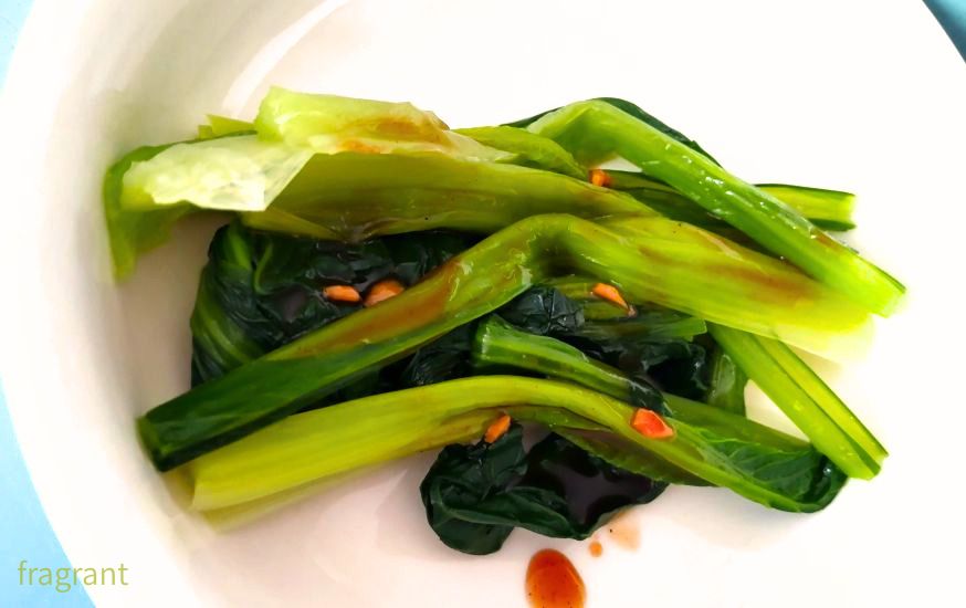 中華風小松菜湯引き
