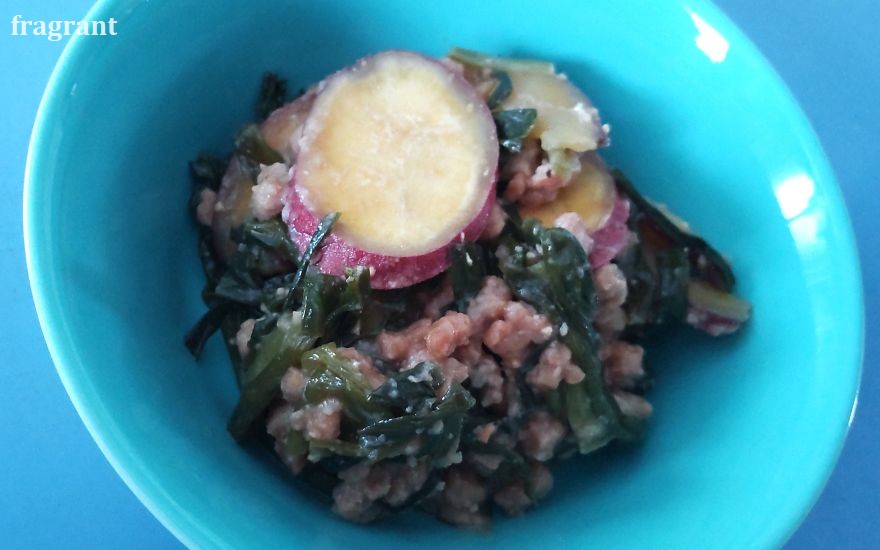 大豆ミートさつまいもみそ炒め