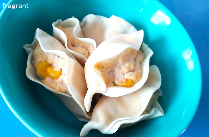 餃子皮カップ焼き